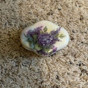 Small hand painted trinket box